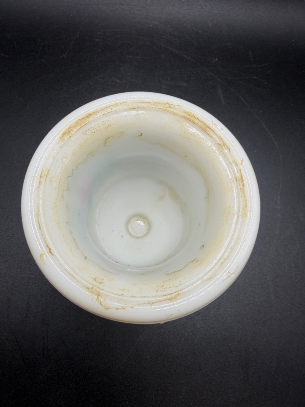 Vintage Hand Painted Floral White Milk Glass Urn Vase Vessel Cottagecore Decor - Picture 8 of 10